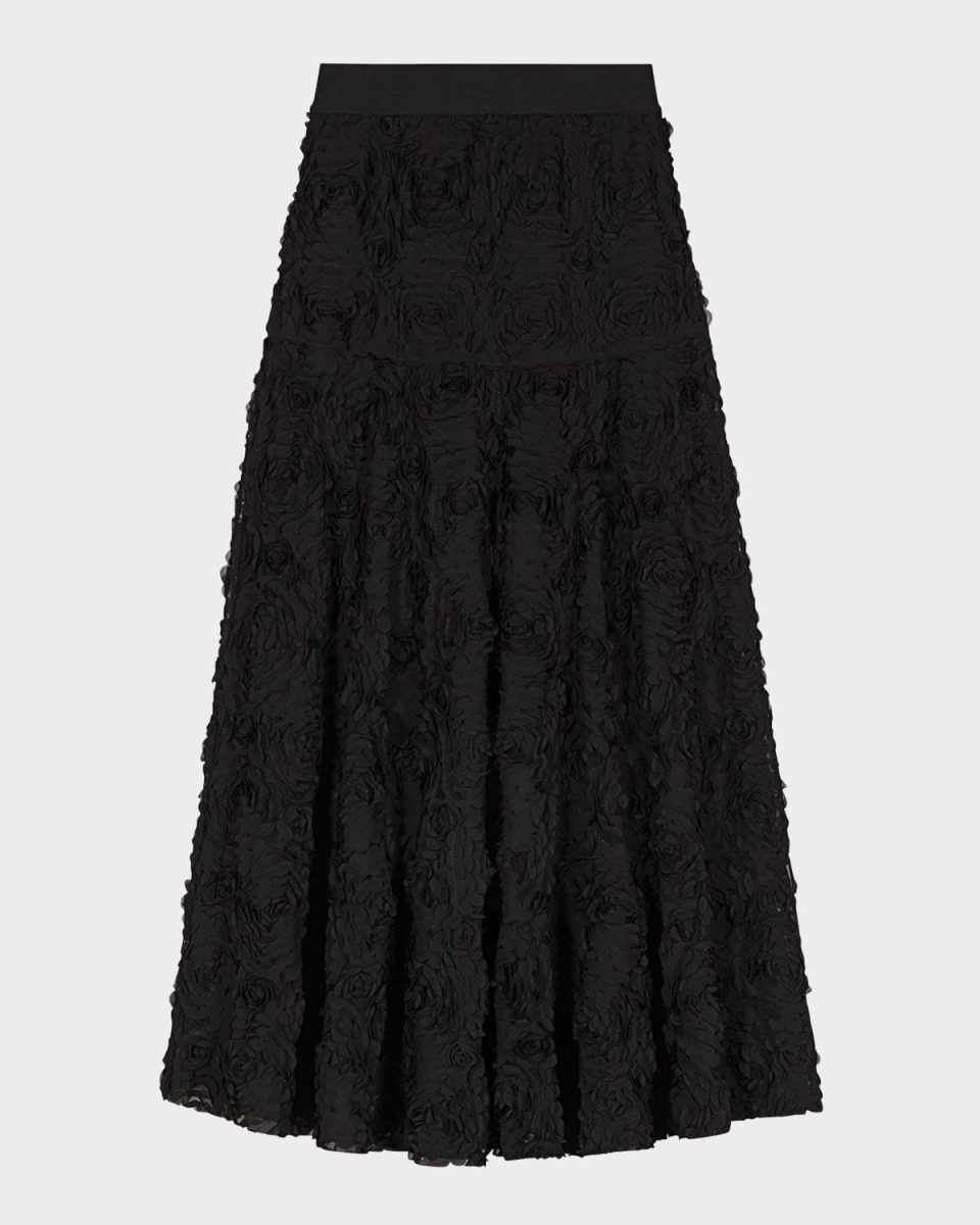 Josino Flower Tulle Maxi Skirt